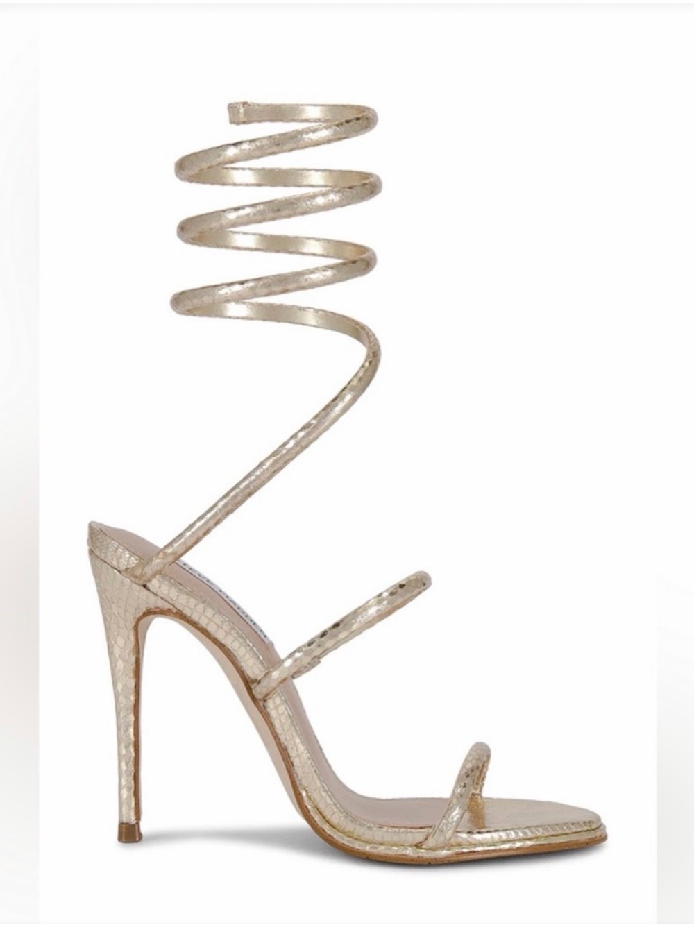 Steve Madden Exotica Heels. Size 8. New. Never Worn. Gold. Stunning.